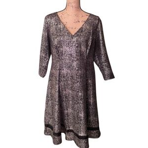 Lane Bryant Gold and‎ Black Shiny Dress